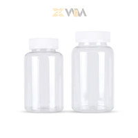 Bouteille en plastique PET de qualité alimentaire en gros, conteneur vide pour capsules, pour l'emballage de suppléments vitaminiques