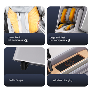 मालिश कुर्सी लक्जरी पूर्ण शरीर शून्य गुरुत्वाकर्षण शियात्सु आरामदायक 3 डी 4 डी मालिश कुर्सी घर के लिए 2026 - Product Image 4