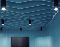 Panneaux acoustiques de plafond pour bureau, panneaux suspendus en feutre PET pour le contrôle du bruit et la décoration intérieure