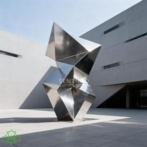 Escultura de Acero Inoxidable de Arte Abstracto Moderno para Decoración de Parques al Aire Libre Senzhao, Escultura Metálica - Product Image 3