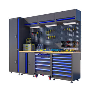 2025 nhiệm vụ nặng nề nhà để xe đồ nội thất hội thảo bàn làm việc nhà để xe đơn vị thép công cụ lưu trữ tủ lớn kết hợp công cụ tủ - Product Image 1