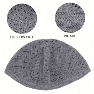 Nouveau bonnet musulman tricoté unisexe, couleur unie, extensible, respirant, en microfibre, séchage rapide, écologique, turban chimio, pour l'extérieur - Product Image 4