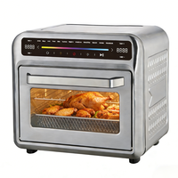 Four à friture sans huile multifonctionnel 18L avec écran LED couleur tactile, lumière de cuisson, fenêtre visible, 12 préréglages, jusqu'à 230°C ℃