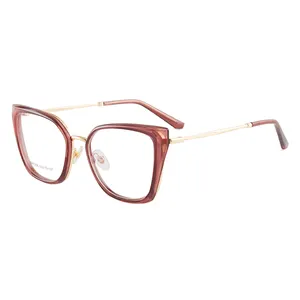 HJ occhiali da vista di design oversize con montatura da vista filtro Anti-luce blu per uomo e donna
