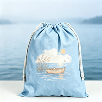 Sac de transport à cordon personnalisé avec motif de dessin animé – Option d'emballage écologique pour la distribution de souvenirs à l'étranger et les projets d'agences de tourisme