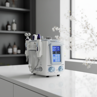 Appareil facial à hydrogène 6 en 1, appareil multifonctionnel pour le visage à l'hydrogène, microdermabrasion, resserrement et lifting de la peau