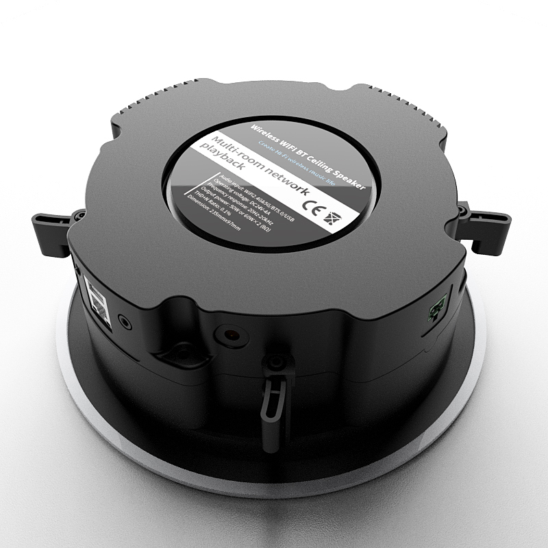 Home Wireless Ceiling Speaker WiFi BT5.4 AUX Multi-room Playback Active Speakers for Home Theater Audio System · image 2