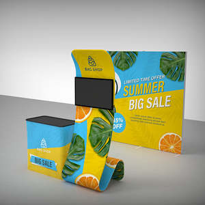 Étagères d'affichage en aluminium de haute qualité pour boîte à lumière publicitaire, présentoir en tissu pour stand d'exposition, mur - Product Image 4