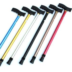 Bastón telescópico de aleación de aluminio de 2 secciones con altura ajustable y antideslizante para personas mayores - Product Image 3