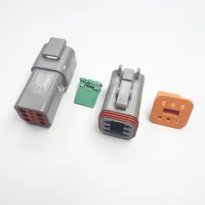 Deutsch DT loạt 2 3 4 6 8 12 Pin Nam Nữ ô tô Deutsch nối DT06-2S DT06-3S DT06-4S DT04-2P DT04-3P