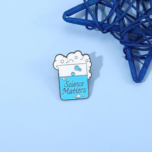 Kustom Sains Enamel Pin bros tabung mikroskop lencana Lab Enamel Pin - Product Image 4