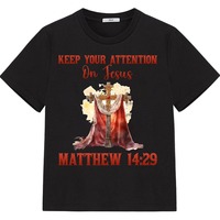 Vente en gros DIY Lettre de Dieu religieux Transferts presse à chaud Étiquettes DTF sur film plastique PET pour vêtements Conception de prières anglaises