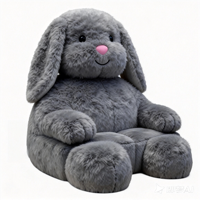 Canapé-lit en forme de lapin ou d'ours, design personnalisé, luxe moderne, pour hôtel, avec rembourrage en éponge et tissu