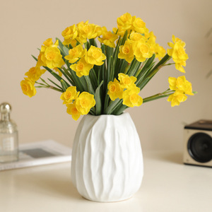 H-676 popolare 3 Bouquet <span class=keywords><strong>narciso</strong></span> piccolo salotto fresco decorazione per la tavola floreale Bouquet di fiori artificiali <span class=keywords><strong>narciso</strong></span> <span class=keywords><strong>fiore</strong></span> - Product Image 3