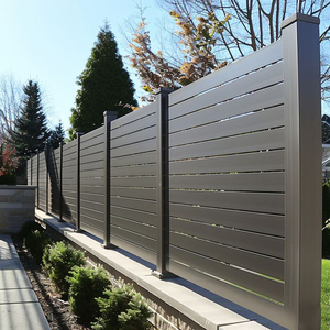 Paneles de Cerca de Jardín de Aluminio de Fácil Montaje, Sistema Modular de Listones Horizontales, Estilo Personalizado para Balcón y Exteriores, Venta al Por Mayor - Product Image 4