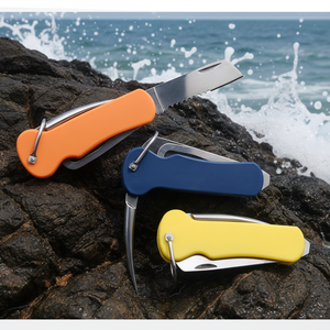 Couteau <span class=keywords><strong>de</strong></span> poche pliant SELAN en acier 3Cr13 avec manche en plastique, qualité industrielle, pour marins, navigation et activités <span class=keywords><strong>de</strong></span> plein air B06 - Product Image 1