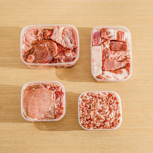 Food <b>Storage</b> <b>Boxes</b> Rectangle Clip On Lid Airtight <b>Stackable</b> For Refrigerator Freezer Kitchen Use - Product Image 2