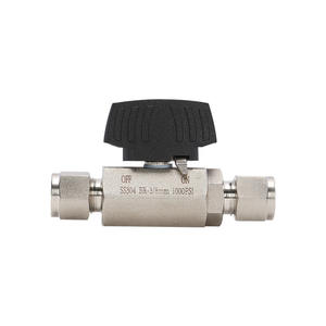 Robinet à bille hexagonal haute pression en acier inoxydable 304/316, raccord de compression pour source d'air, style coréen, interrupteur d'instrument - Product Image 1