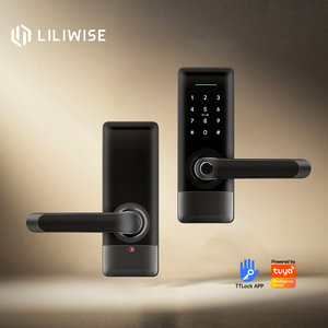 กุญแจล็อคประตูอัจฉริยะ Liliwise แบบไร้กุญแจ พร้อมระบบ Wifi รองรับการ์ด ดิจิตอล ลายนิ้วมือ รหัสผ่าน กุญแจแบบ Mortise  ควบคุมผ่านแอพพลิเคชั่น - Product Image 1