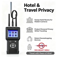 Protecteur de confidentialité de batterie Vodasafe pour une utilisation toute la journée et détecteur de signal WIFI à large portée de 5 à 50 m
