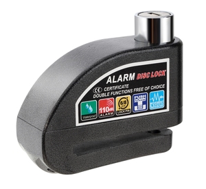 Système d'alarme antivol de moto et de vélo en alliage de zinc étanche à haut décibel 110db avec câble de frein à disque - Product Image 1