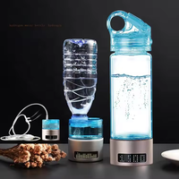 Ensemble cadeau en gros d'usine, nouveau générateur de bouteille d'eau hydrogénée SPE PEM avec inhalateur supérieur pour voiture, maison, extérieur