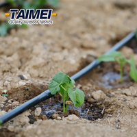 Tuyau d'irrigation agricole en HDPE de 75 mm, 100 m, noir, flexible, en rouleau, pour l'approvisionnement en eau agricole