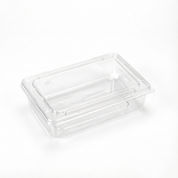 Boîte d'emballage alimentaire transparente pour salade de fruits frais, contenants en plastique pour salade avec couvercle
