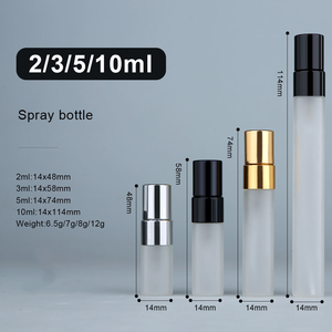 Wholesale Frosted Glass Perfume Atomizer 2ml 3ml 5ml 10ml <strong>Mini</strong> Refillable Travel Spray Bottle for Perfume Essential <strong>Oil</strong> Sample - Product Image 2