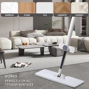 Système de serpillière <span class=keywords><strong>magique</strong></span> rotative à 360° HOLAMOPA avec logo personnalisé, sans seau, haute qualité, serpillière auto-essorage pour la vente en gros - Product Image 6