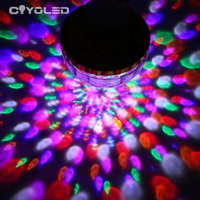 Ampoule LED COYOLED RGB pleine couleur rotative à effet d'eau, étanche IP54, AC85-265V, éclairage de fête