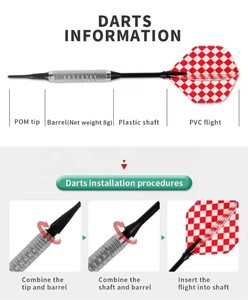 Cible de fléchettes électronique d'intérieur de collection avancée avec écran LED - Product Image 3