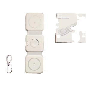 3 In-1 Wireless <b>Charging</b> Pad <b>Magnetic</b> Foldable Charger Station Fast Travel Charger for Multiple Devices - Product Image 2