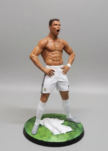 <span class=keywords><strong>Figura</strong></span> de CR7 Pintada a Mano, Realista, de Resina, <span class=keywords><strong>Figura</strong></span> de Acción, Estrella del Fútbol, Bobble Head, Recuerdo, Regalo para Hombres Fanáticos - Product Image 4