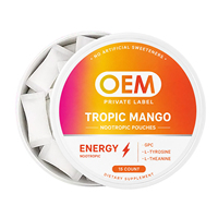 OLLI OEM Sachets Énergétiques Nootropiques Tropic GPC L-Tyrosine L-Théanine Édulcorants Concentration Instantanée Énergie Supplément Oral en Sachets
