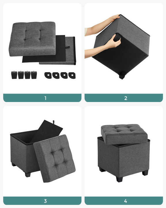 Curated visual reference: Songmics Cheap Stool With Storage Space Photo Inspiration