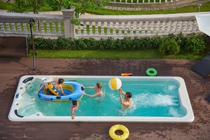 Deluxe buena interminable piscina spa se <span class=keywords><strong>swimspa</strong></span> con extrema larga piscina zona - Product Image 5