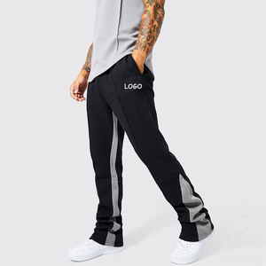 Streetwear Herren hose Casual Solid Jogger Jogging hose Custom Skeleton 3D Puff Print Fleece gestapelte Schlag hose für Herren - Product Image 1
