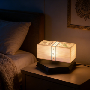 <strong>Floating</strong> Money Sign Night Light With Source Factory Rotating Magnetic Levitation Dollar <strong>Lamp</strong> for Gift Home Decor - Product Image 6