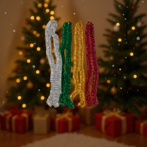 Homeera Christmas Ribbons W9cm L200cm PET Diy Holiday Decoration Supplies - Product Image 2