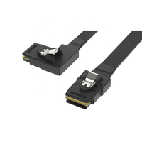 Mini câble SAS SFF-8087 à angle droit à SFF-8643 pour des applications électroniques