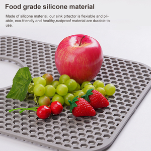 Sink Protectors for <b>Kitchen</b> Sink Sink <b>Mat</b> Grid Silicone <b>Kitchen</b> Sink <b>Mat</b> for Bottom of Stainless Steel Sink Heat Resistant <b>Mat</b> - Product Image 4