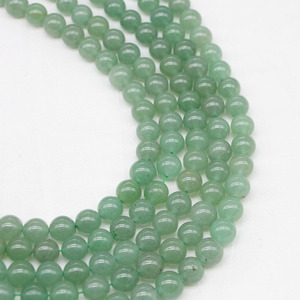 Cuentas sueltas de aventurina verde natural, redondas de 6 mm, para hacer pulseras, accesorios de joyería DIY al por mayor - Product Image 2