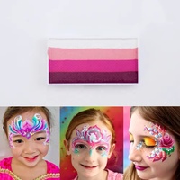 Peinture faciale à base d'eau, 20g, non toxique, haute saturation, bandes arc-en-ciel, facile à nettoyer, pour l'art corporel des enfants, utilisation en fête