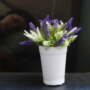 Diffusore di Aromi USB a Ultrasuoni con Pianta di Lavanda Artificiale, <span class=keywords><strong>Mini</strong></span> Nebulizzatore di Oli Essenziali per Casa, Camera da Letto, Ufficio - Product Image 1