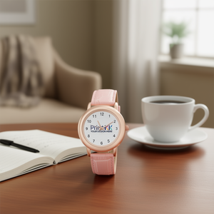 Montre de luxe en cuir pour femme Citizen, boîtier ovale, mouvement à quartz analogique, bracelet en acier inoxydable, résistante à l'eau - Product Image 4