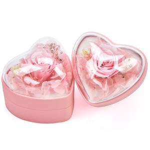กล่องของขวัญรูปหัวใจดอกกุหลาบวิเศษแบบพลิกได้  ทรงสี่เหลี่ยม  ทาสีพ่น  สำหรับใส่แหวน จี้  ขายส่ง  ของขวัญวาเลนไทน์ - Product Image 6