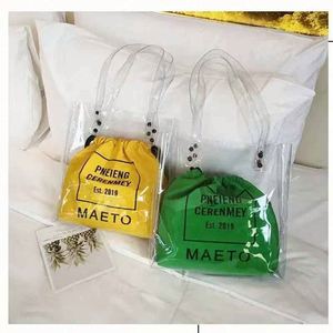 Bolso de Playa de Verano para Mujer, Estilo Coreano, de Mano y Bandolera, Bolso de Hombro Individual, Bolso Madre e Hija, Transparente, Tipo Jelly, Nuevo y Elegante - Product Image 2