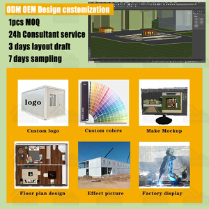 20ft có thể gập lại thép mạ kẽm nhanh chóng nối nhà đúc sẵn container khung lắp ráp PREMADE nhập khẩu nhà từ Trung Quốc - Product Image 5