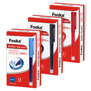 Bolígrafos de <span class=keywords><strong>Tinta</strong></span> Líquida de Secado Rápido con <span class=keywords><strong>Punta</strong></span> Extra <span class=keywords><strong>Fina</strong></span> de 0.5 mm Foska, Bolígrafo de Gel con <span class=keywords><strong>Punta</strong></span> de Rodillo de Plástico para Oficina y Escuela, para Firmas - Product Image 6